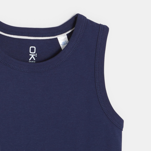 قميص بلا أكمام سادة